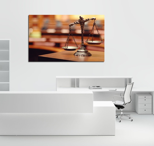 Vinilo Decorativo 40x60cm Balanza Justicia Abogacia Tambien