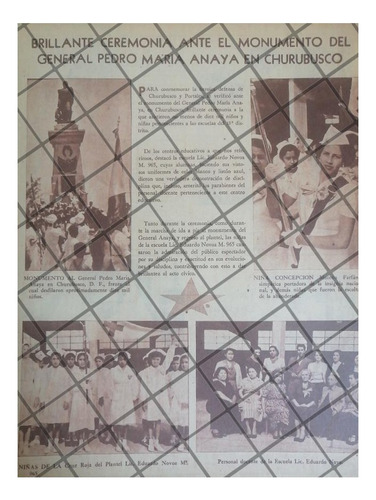 Afiche Retro En El Monumento A Pedro Anaya 1953
