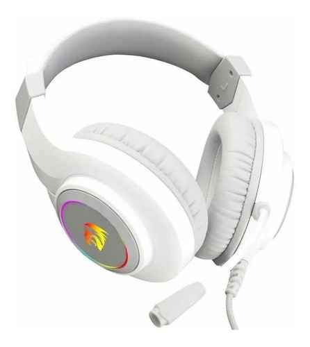 Imagen 4 de 6 de Auricular Gamer Redragon Hylas H260w Blanco Rgb Usb Pc Ps4