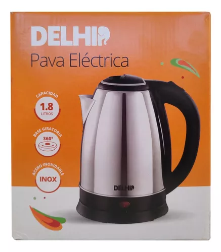 Pava Electrica Acero Inoxidable Jarra Corte Mate Cafe Te 1.8