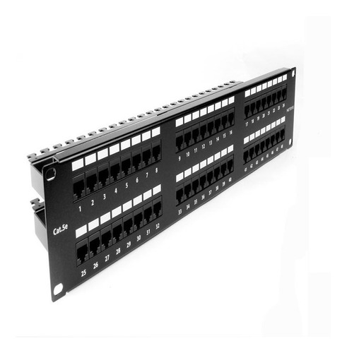 Patch Panel De 48 Puertos Cat5 Cat5e Cat 5e Alta Calidad