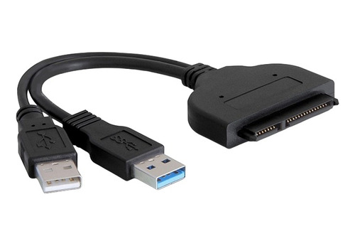 Cable Adaptador Dual Usb A Sata-3 Para Hdd/ssd 2.5 Mac & Pc