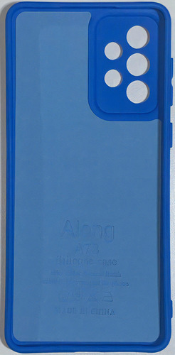 Funda de silicona Aterciopelada para Samsung A73 6.7" Color Azul