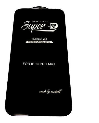 Mica Vidrio Templado Biselado 11d iPhone 14 / Pro Max / Plus