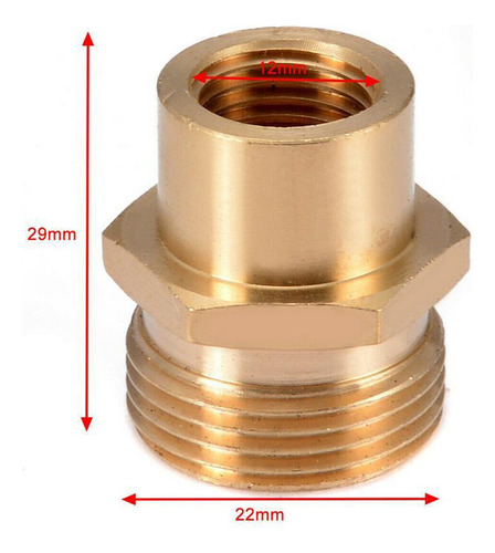 Arandela De Espuma De Nieve Acoplador Adaptador 1/4 Para