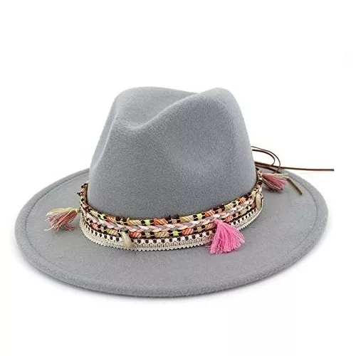 Sombrero para mujer fedora en paño importado de alta calidad