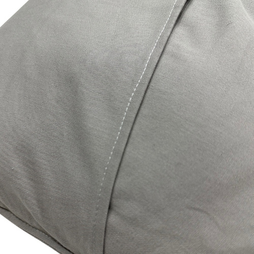 Fundas De Almohadón 100% Algodón 40x40 Cm Por 2 Unidades Color Gris Gris Liso
