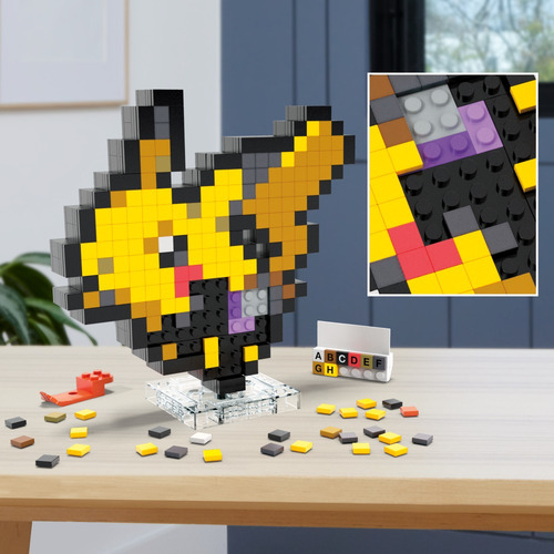 Mega Pokémon Juguete De Construcción Pikachu Píxel 400 Multicolor