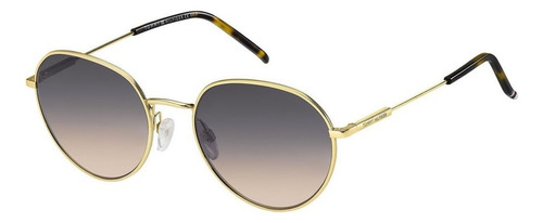 Óculos De Sol Tommy Hilfiger Th 1711/s 01q Cor da armação Dourado Cor da haste Dourado Cor da lente Marrom Desenho Oval