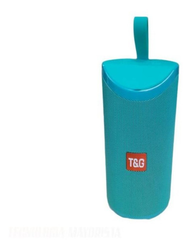 Parlante Portátil T&g Tg-169 Luces Led Verde Agua