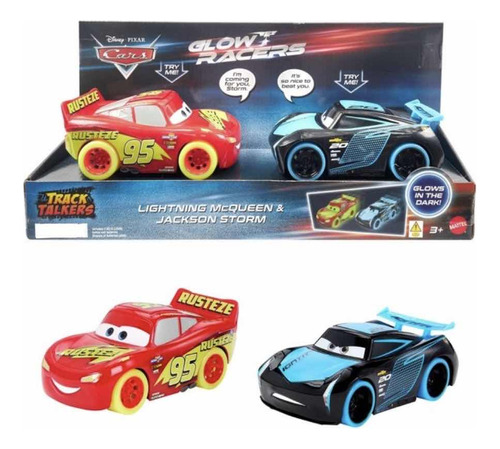 Cars Disney Pixar 2 Carros Rayo Mcqueen Y Jackson Storm 13cm