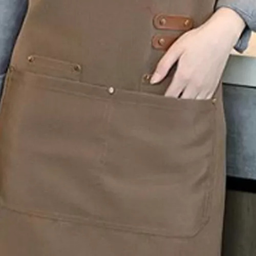 Delantal De Lona Impermeable, Correa Ajustable, Elegante Yc