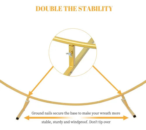 Fogein 6.6ft Round Backdrop Stand, Stable Circle Balloon Ar.