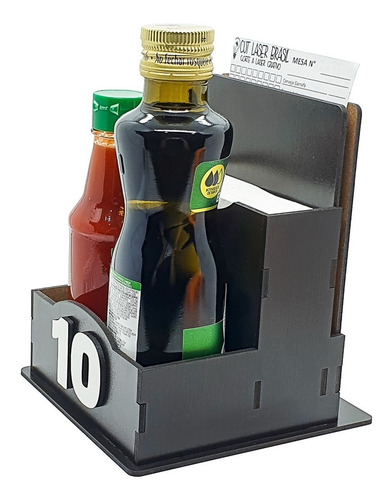 10 Porta Guardanapos Numerados 1 A 10 Mesa Bar Restaurante