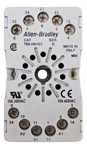 Allen-bradley 700-hn101 Base Hembra 11 Pin Terminal Tornill 