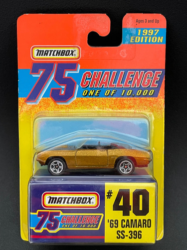 Matchbox 75 Challenge Del Año 1997, Modelo A Elegir Camaro Ss (Usado)