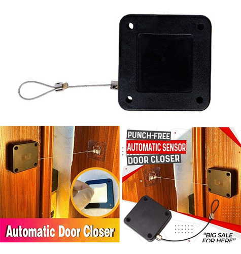 2x Sensor De Puerta Automático Sin Perforaciones, Cierre De