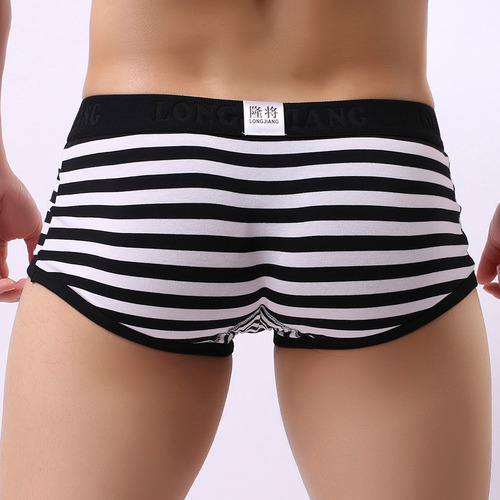 Calzoncillos Breathe A Rayas Para Hombre, Bolsa Abultada, Pa