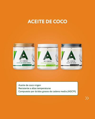 Caja Aceite De Coco Virgen Orgánico 420 Ml A De Coco 6 Pzs