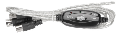 Cabo Midi Para Usb Com Aproximadamente 2,2 M De Comprimento