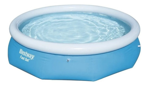 Pileta inflable redonda Bestway Fast Set 57266 de 3.05m x 76cm 3638L azul caja