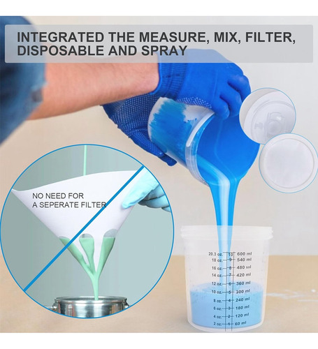 Pulverizador De Tinta, Revestimento De Copo De Mistura E Sis