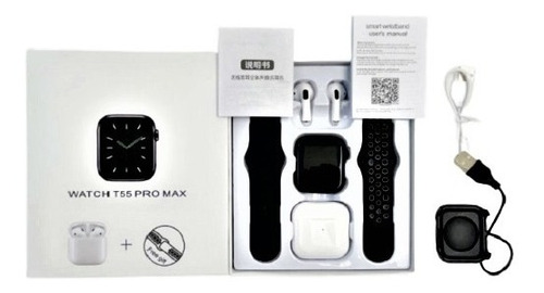 Reloj Inteligente T55 Pro Max + Audífonos 