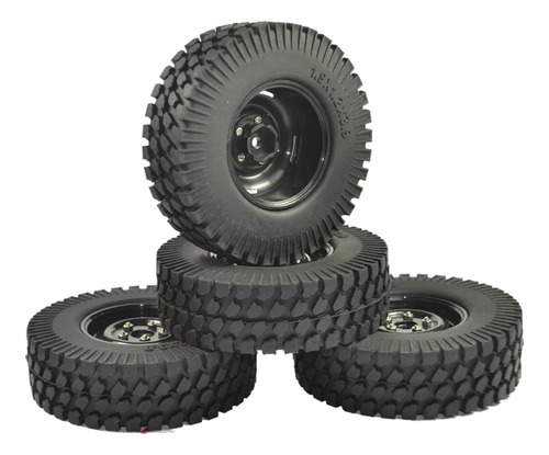 Neumáticos De Goma Rc De 4 Piezas Para 1/10 Tamiya Cc01
