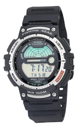 Relógio Casio Fishing Timer Ws-1200h-1avcf Preto Para Homens