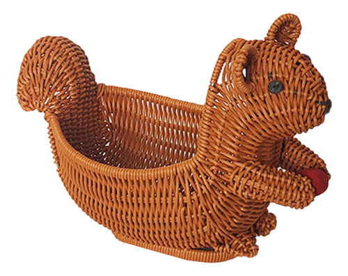 Con Forma De Animal, Cesta De Pan De Ardilla 28x15x22cm