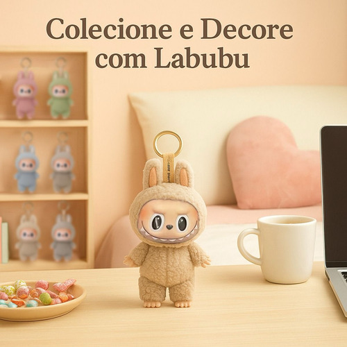 Labubu Pelúcia Pop Monstros Chaveiro Colecionável Surpresa