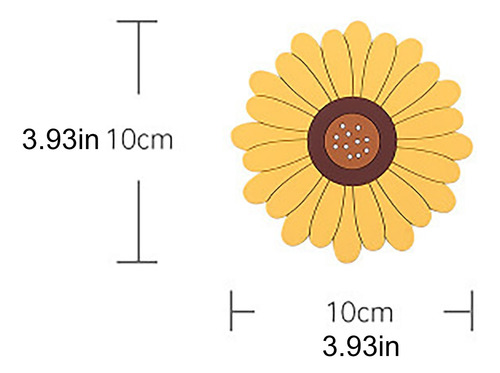 Mantel Individual Con Forma De Girasol, Almohadilla De Aisla