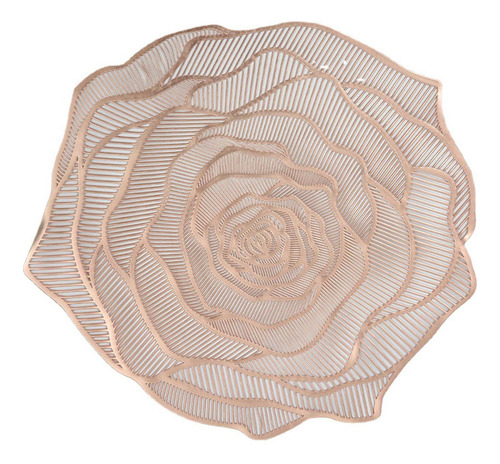 Mantel Individual Con Forma De Rosa, Mantel Individual