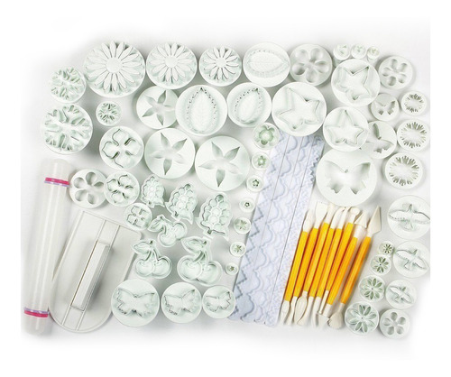 Kit De Molde De Repujado Para Decorar Pasteles, 68 Piezas