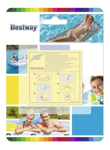 Parche De Reparacion Bestway Inflables Pileta X10 Unidades