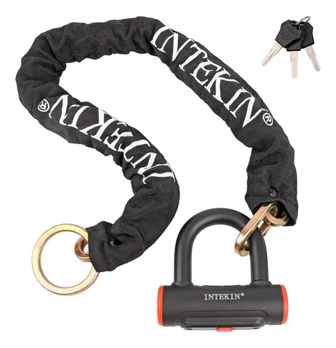 Intekin Motorcycle Lock 3.3ft / 100cm Motorcycle Chain Lock 