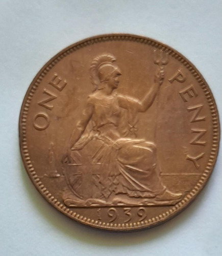 Moneda De 1 Penique De Reino Unido, Año 1936