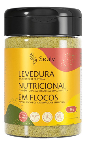 Levedura Nutricional Em Flocos Souly 90g