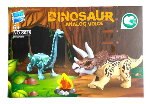 Pack 2 Legos Dinosaurios Jurassic  / Con Sonido Animal