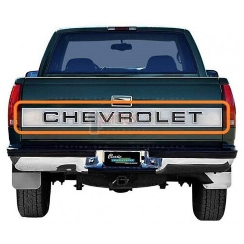 Parachoque Trasero Crom/negro  Chev. Silverado C1500 88-99