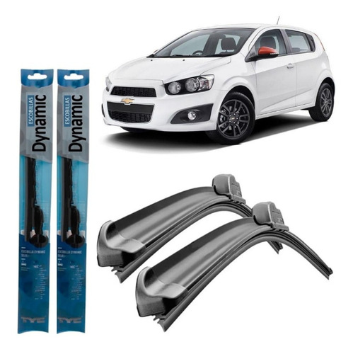 Juego Kit Escobillas Chevrolet Sonic 2012 2013 2014 2015