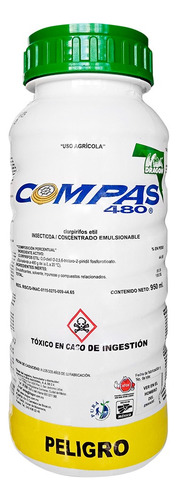 Compas480 950ml(clorpirifos) De Ingestión, Inhalación Y Cont