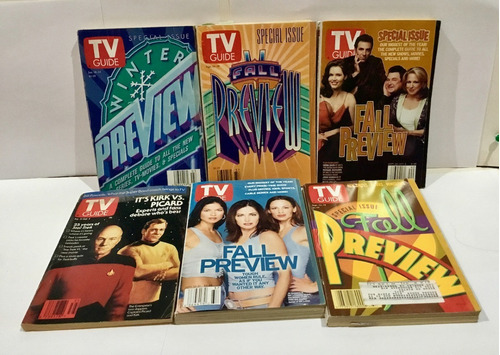 Tv Guide Revista 9 Comienzo Temporadas 90 Y 2000 Usa Ingles