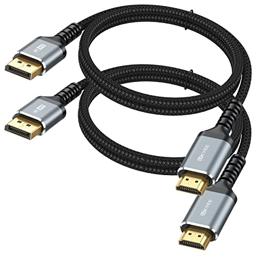 Cable 4k Displayport A Hdmi 6ft 2-pack