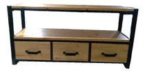 Comprar Rack Tv Eco Led C\u002Fcajones Hierro Madera Estilo Industrial