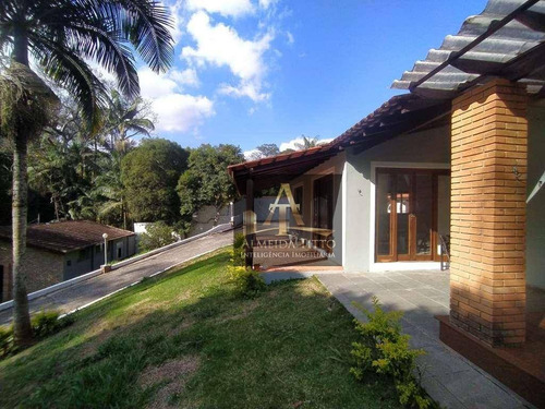 Excelente Casa Térrea À Venda No Condomínio Jardim Colibri - Cotia/sp, Com 3 Dormitórios Sendo 3 Suítes, 10 Vagas Para Carro Edícula Independente - Ca2019