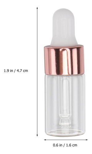 Frascos Cuentagotas De 3 Ml Para Aceites Esenciales, Vidrio