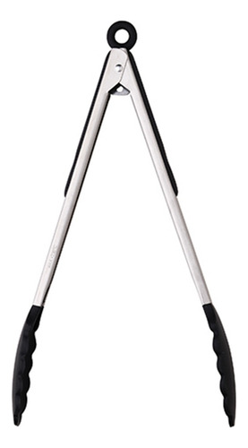 Pinzas 30.5cm Acero Inoxidable+silicona Gizmo Color Negro