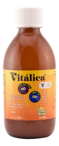 Vitalica Kids 2 Frascos Suplemento Alimenticio 100% Natural Sabor Mango