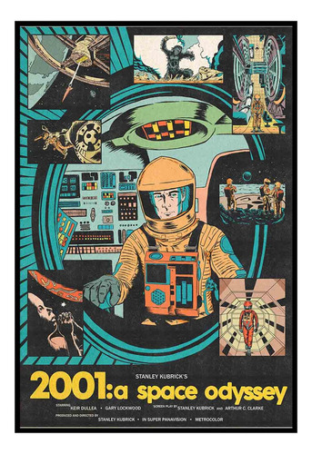 Cuadro Poster Premium 33x48cm 2001 Space Odyssey Stanley
